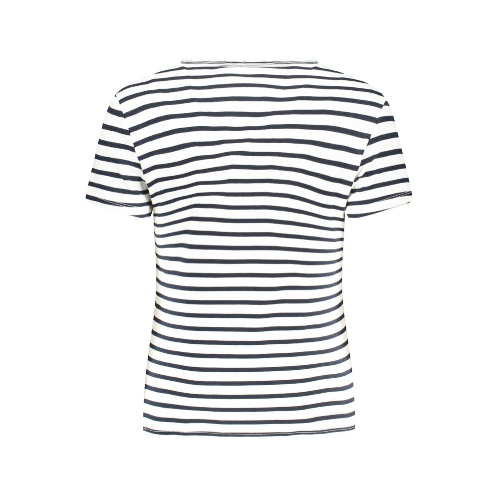 White Cotton Women T-Shirt