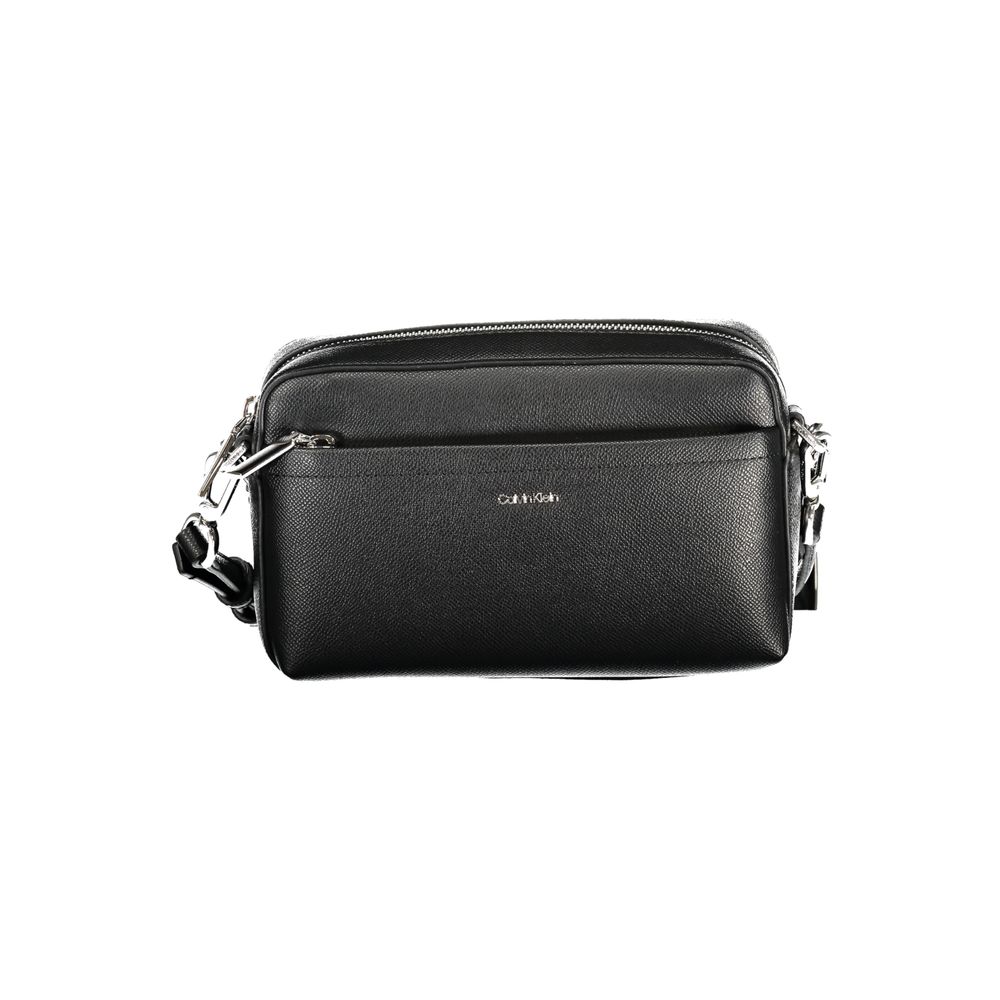 Black Polyethylene Women Handbag
