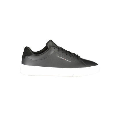 Black Leather Men Sneaker