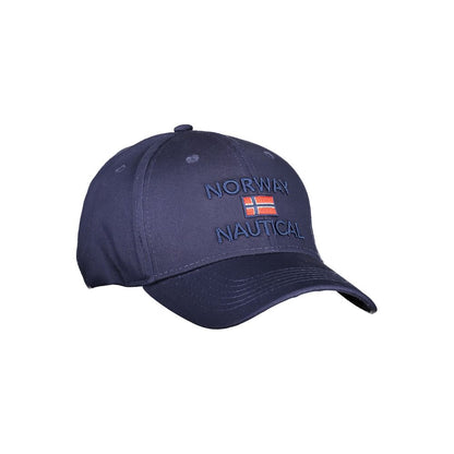Blue Cotton Men Cap
