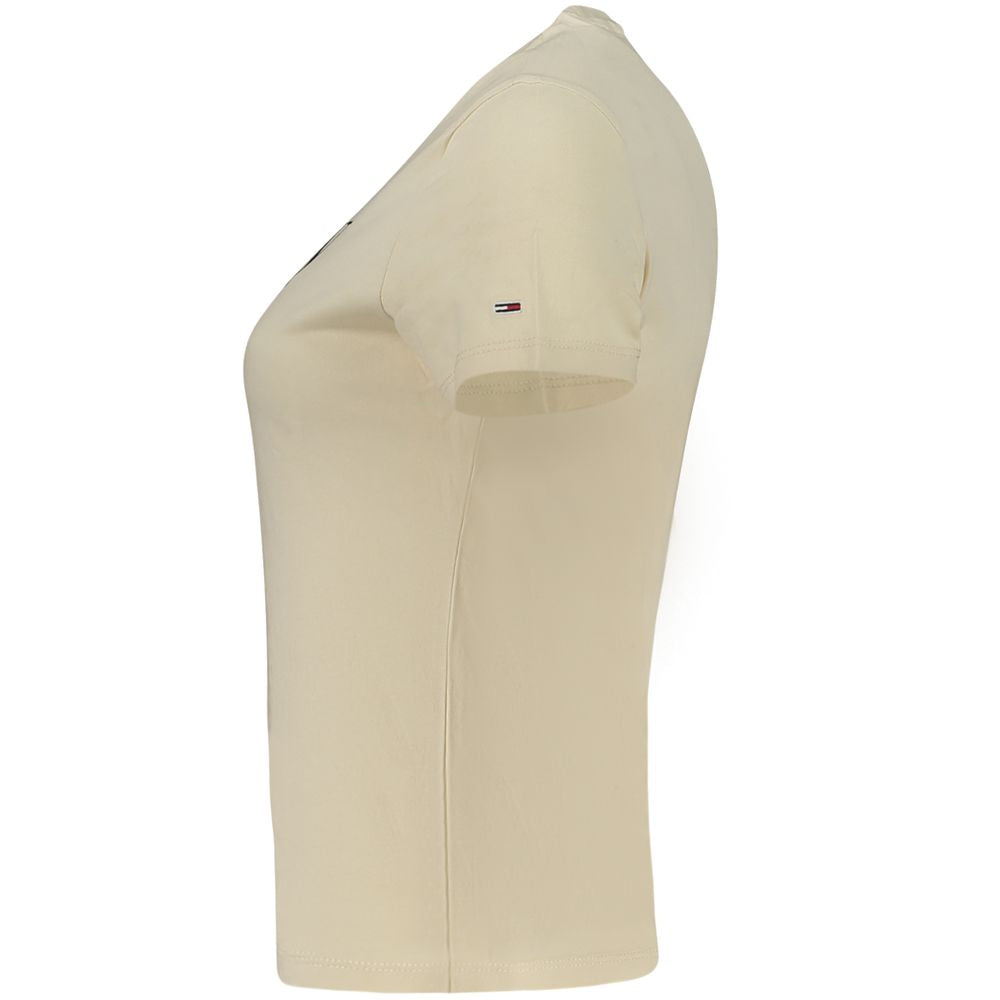 Beige Cotton Women Top