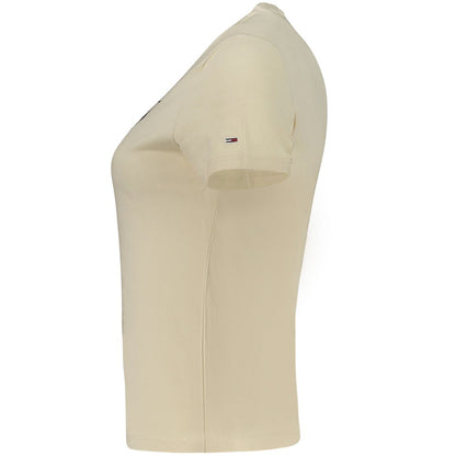 Beige Cotton Women Top