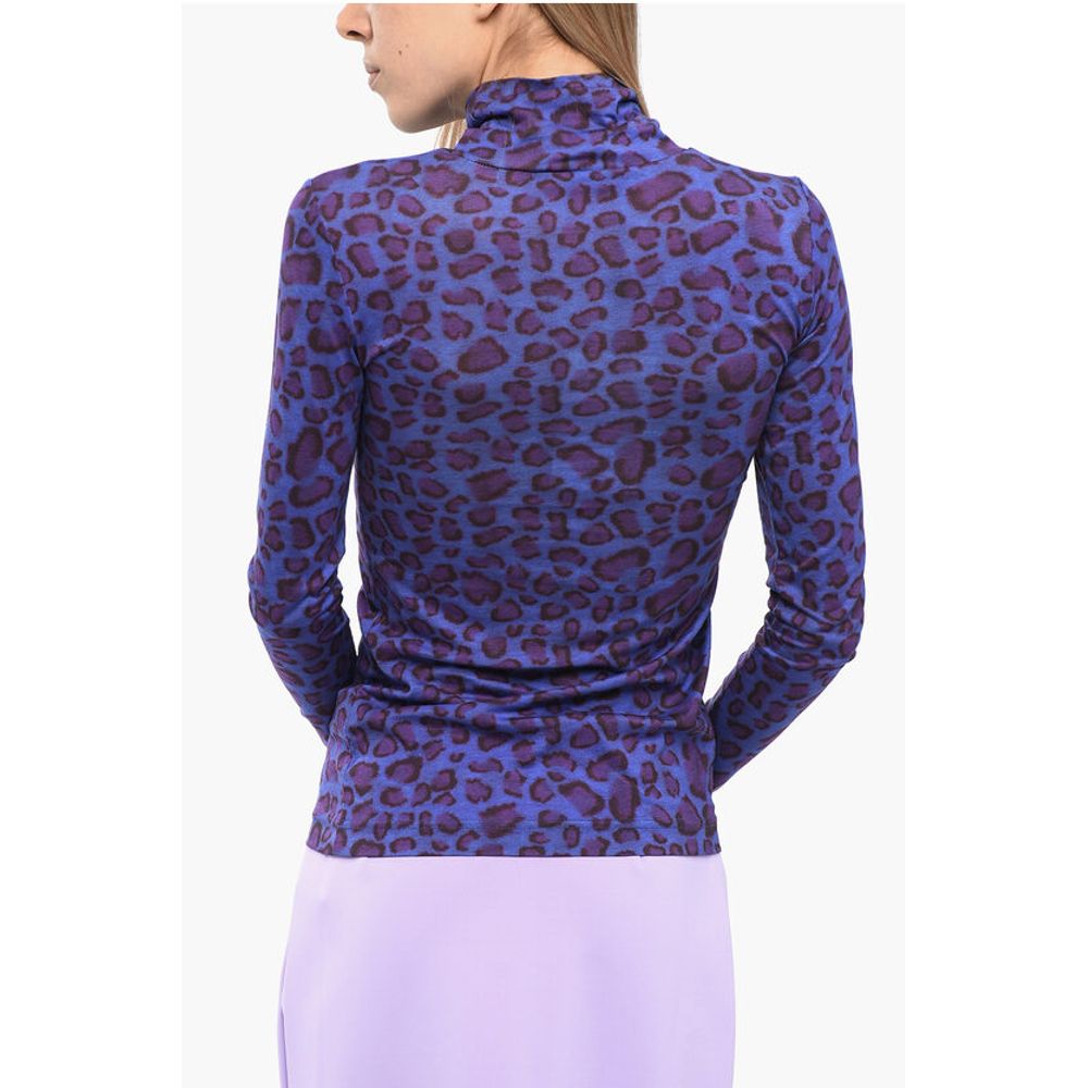 Turtleneck Animalier Top