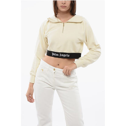 Brushed Cotton Hoodie With Logoed Band