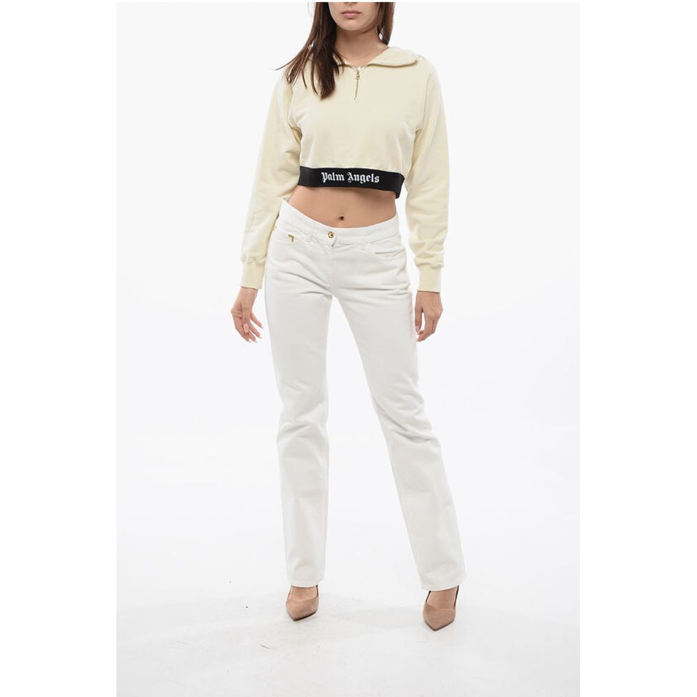 Brushed Cotton Hoodie With Logoed Band