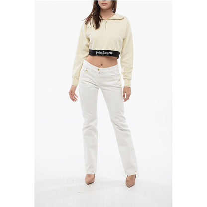 Brushed Cotton Hoodie With Logoed Band