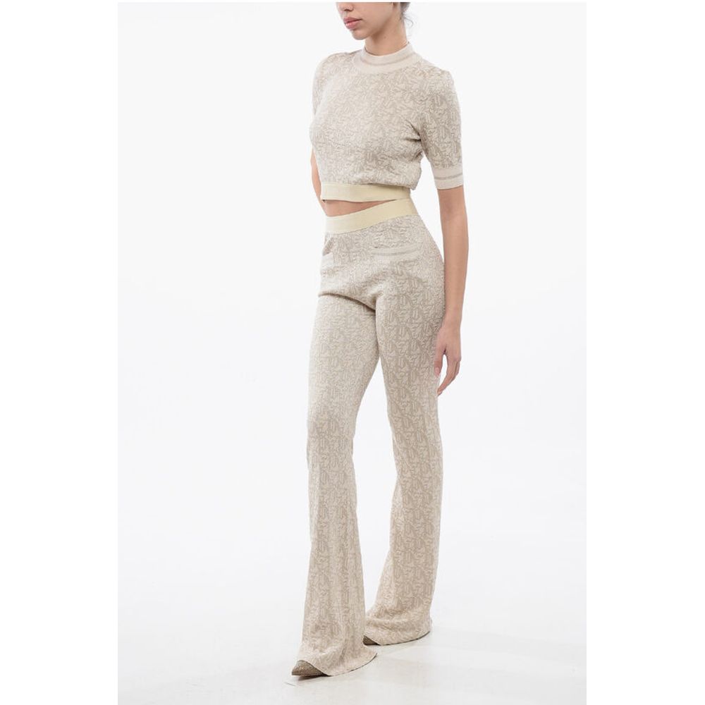 Monogram Jacquard Pants With Logoed Band