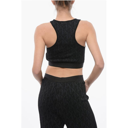 Monogram Lurex Crop Top