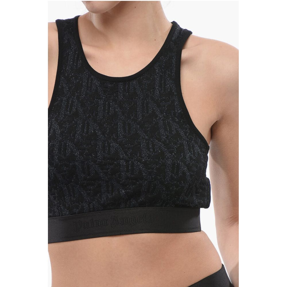 Monogram Lurex Crop Top