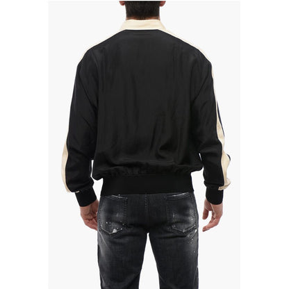 Satin Club Shirt with Zip