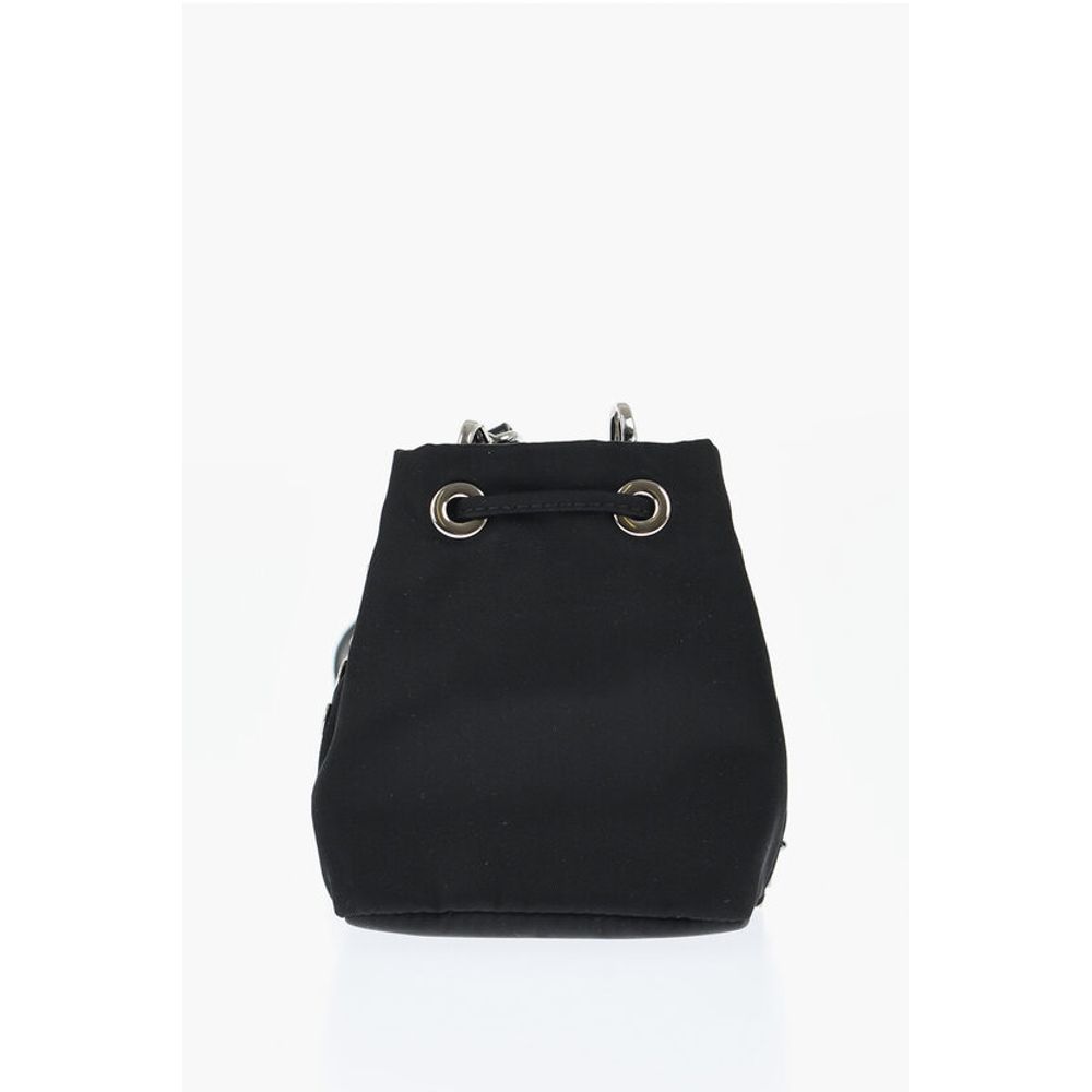 Nylon Studded Pouch with Rhinestones
