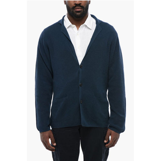 Linen-blended Cardigan with Lapel