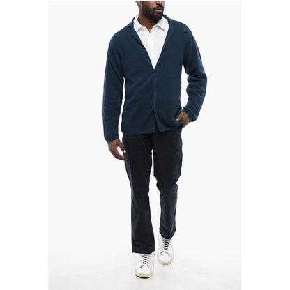 Linen-blended Cardigan with Lapel