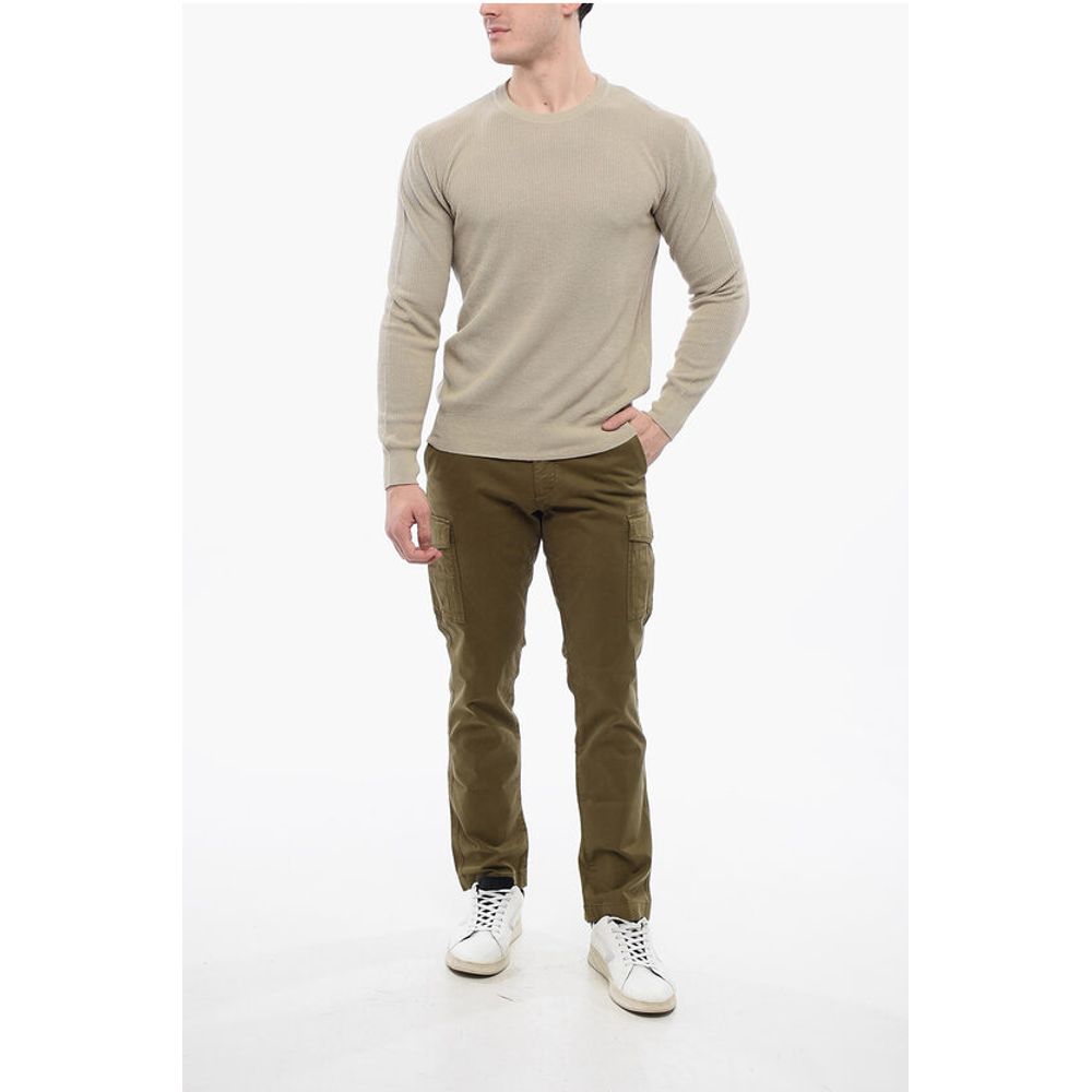 Linen-blended Crewneck Sweater