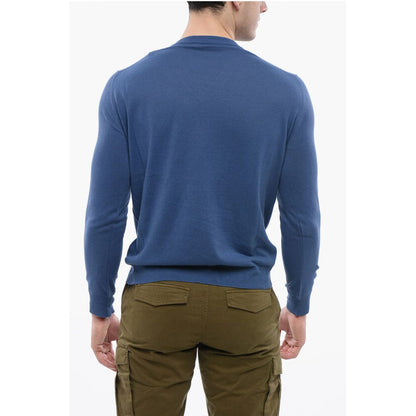 Linen-blended V neckline Sweater