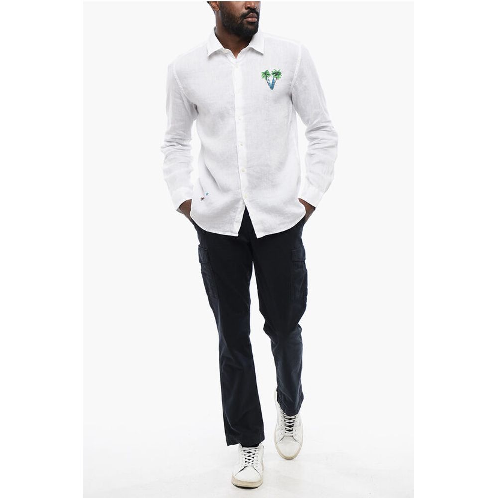 Embroidered Linen Shirt