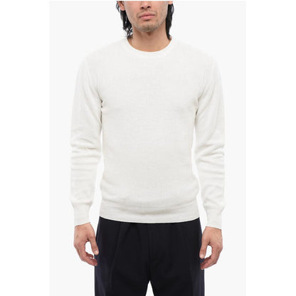 Linen-blended Crewneck Sweater