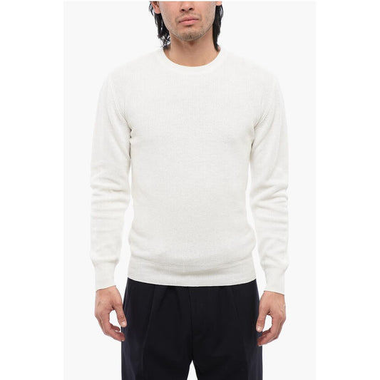 Linen-blended Crewneck Sweater