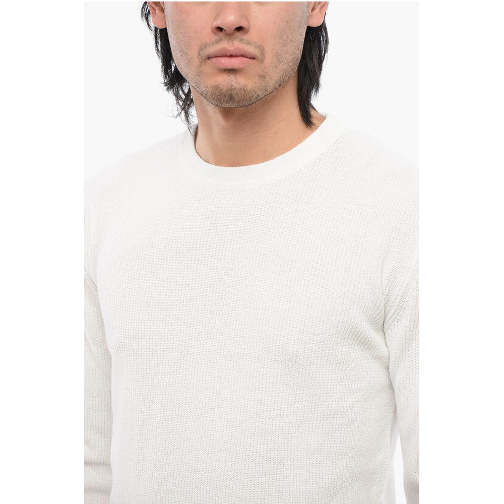 Linen-blended Crewneck Sweater