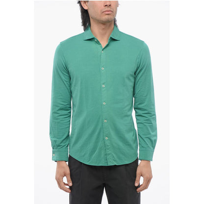 Stretchy Cotton Long Sleeved Shirt