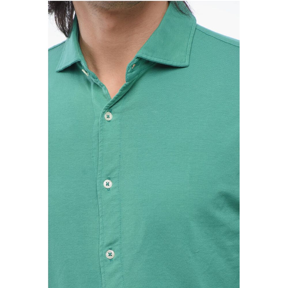 Stretchy Cotton Long Sleeved Shirt