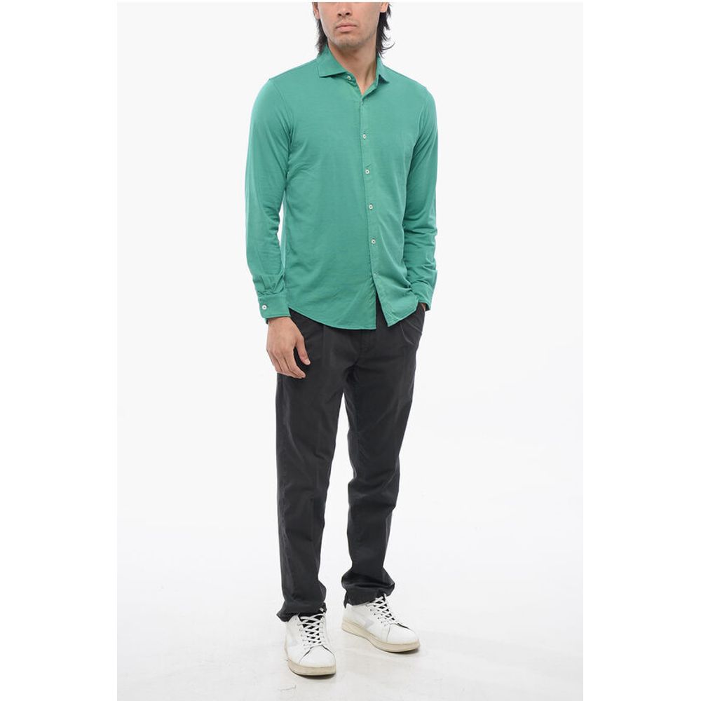 Stretchy Cotton Long Sleeved Shirt