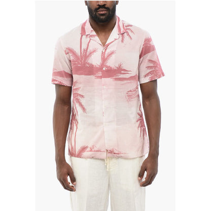 Palms Print Short Sleeved Shirt
