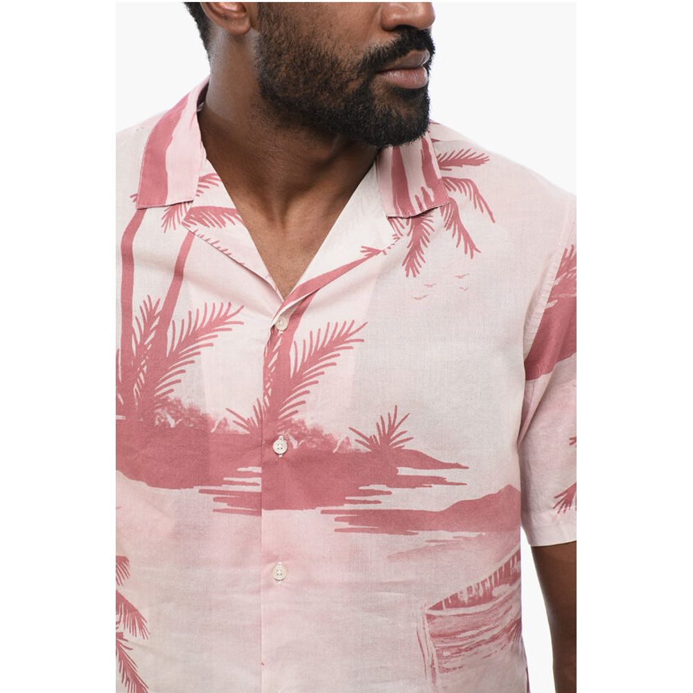 Palms Print Short Sleeved Shirt