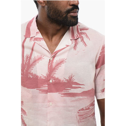 Palms Print Short Sleeved Shirt