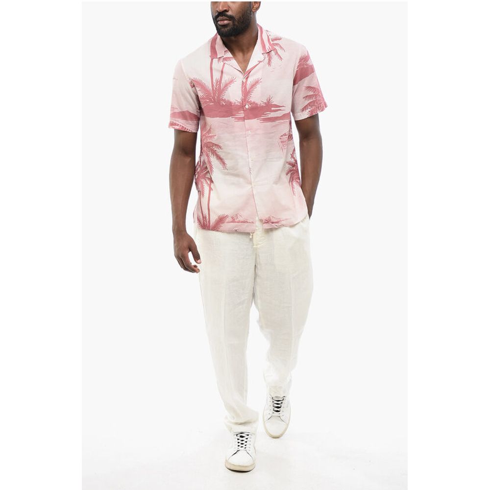 Palms Print Short Sleeved Shirt