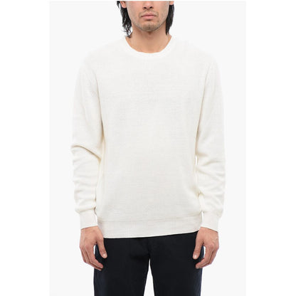 Linen-blended Crewneck Sweater