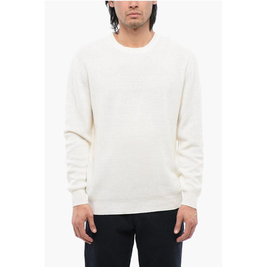 Linen-blended Crewneck Sweater