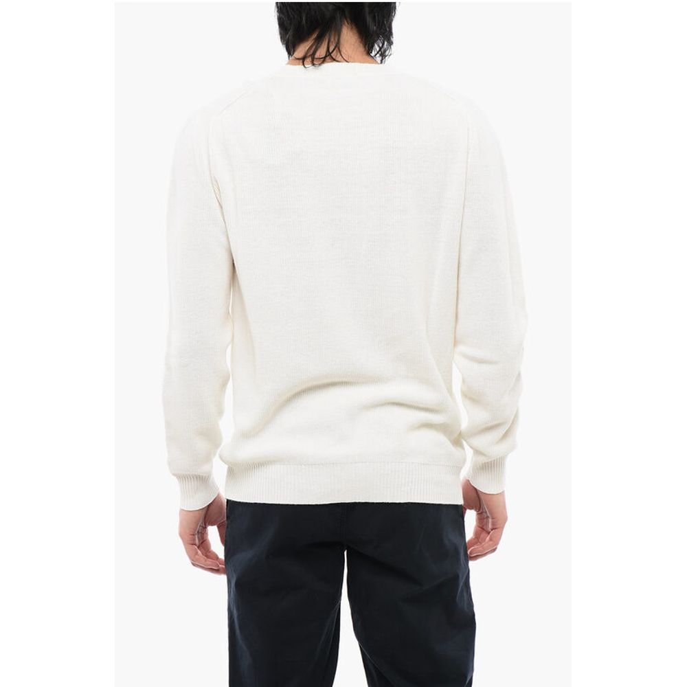 Linen-blended Crewneck Sweater