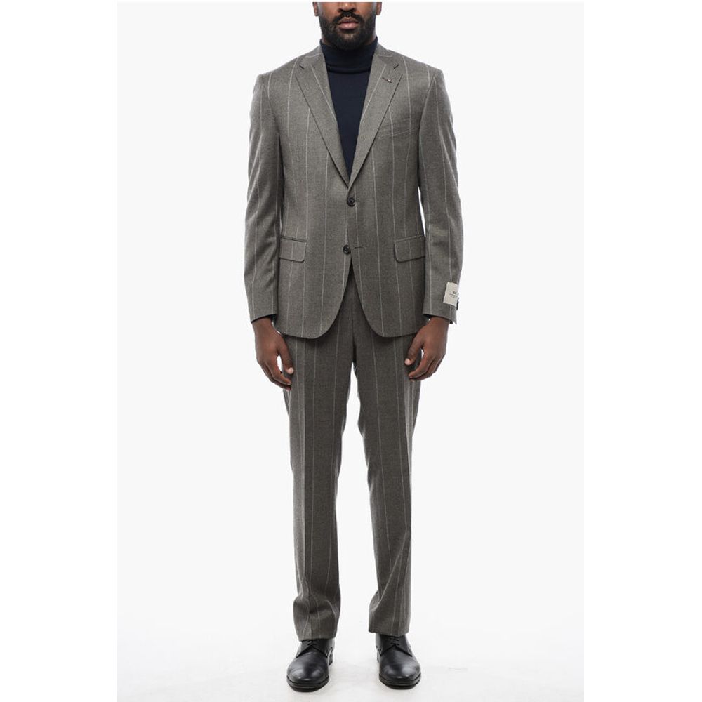 CC COLLECTION Pinstriped RIGHT Wool Blend Suit