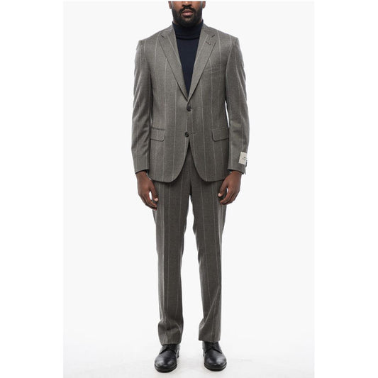 CC COLLECTION Pinstriped RIGHT Wool Blend Suit