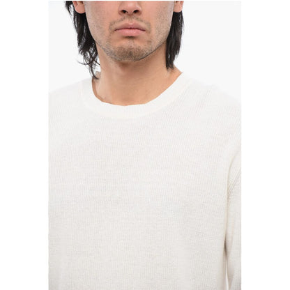 Linen-blended Crewneck Sweater