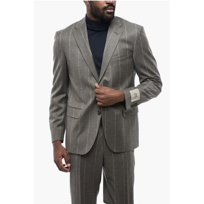 CC COLLECTION Pinstriped RIGHT Wool Blend Suit