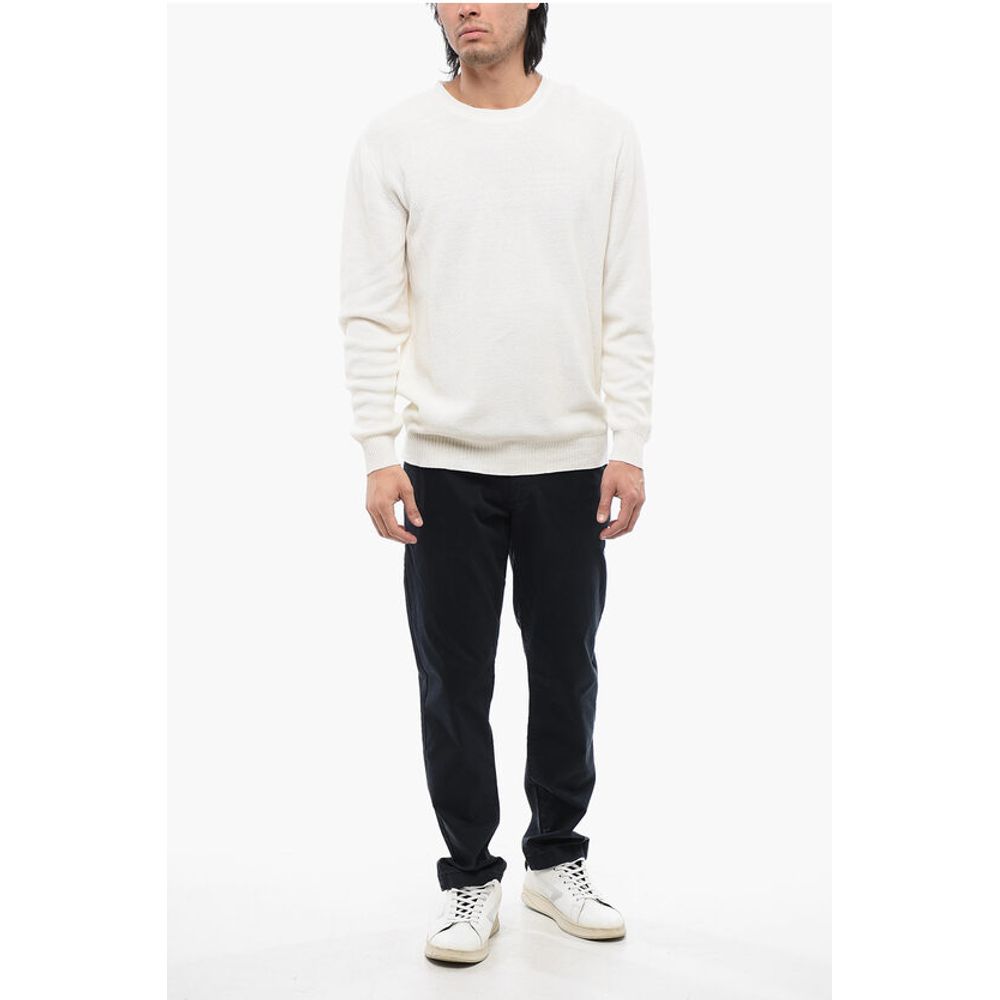 Linen-blended Crewneck Sweater