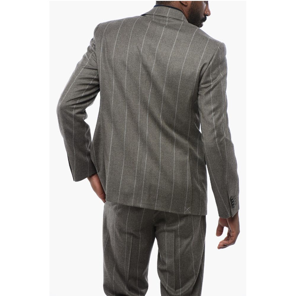 CC COLLECTION Pinstriped RIGHT Wool Blend Suit
