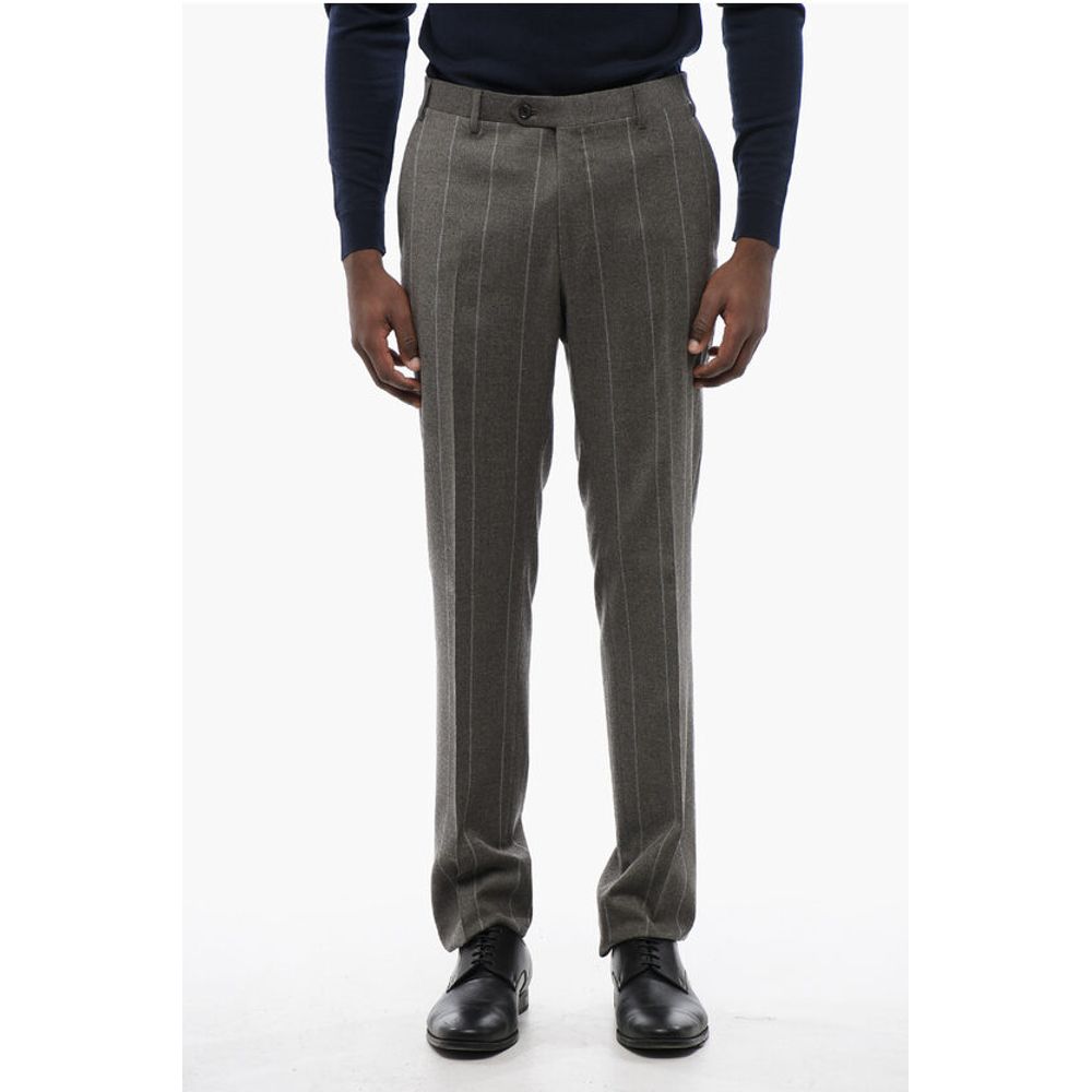 CC COLLECTION Pinstriped RIGHT Wool Blend Suit