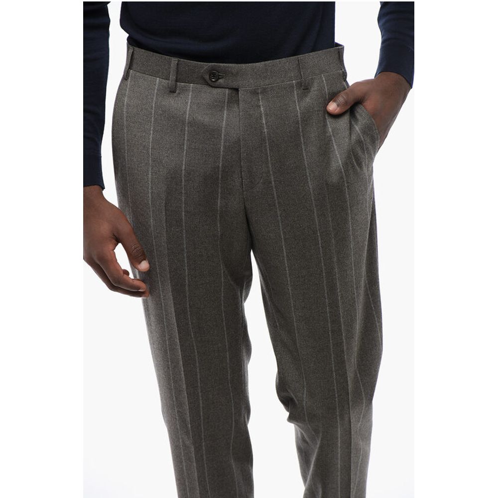 CC COLLECTION Pinstriped RIGHT Wool Blend Suit