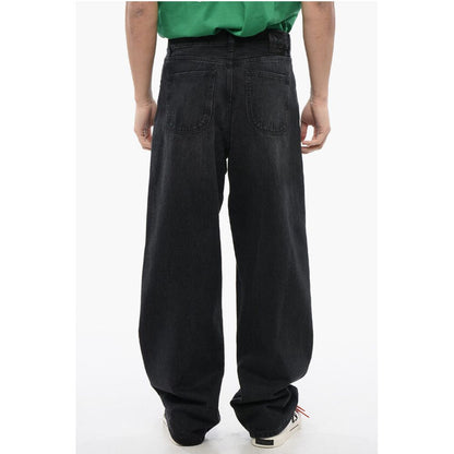 Faded Effect Loose-Fit Jeans 25cm
