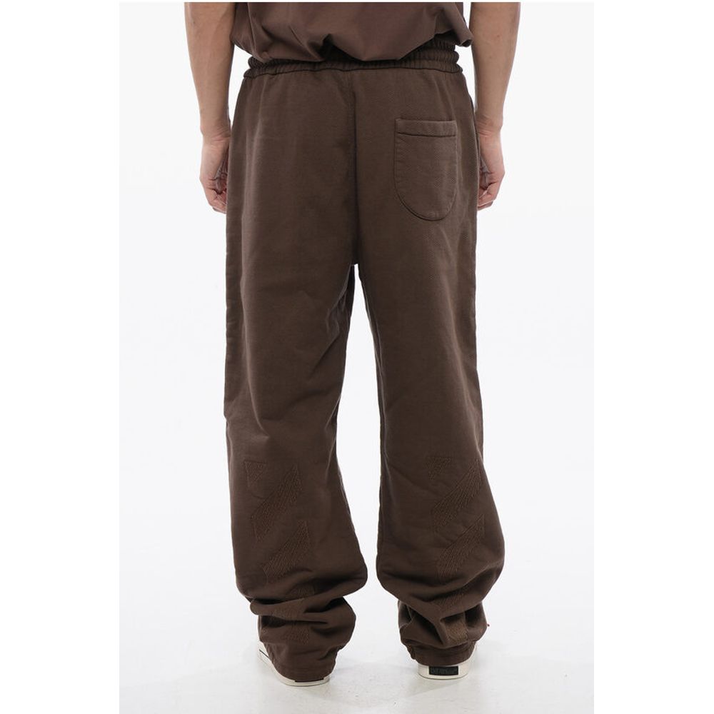 Embroidered Brushed Cotton RAIN DRUM Joggers