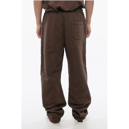 Embroidered Brushed Cotton RAIN DRUM Joggers