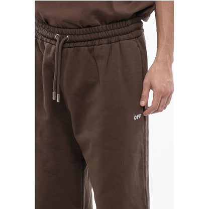 Embroidered Brushed Cotton RAIN DRUM Joggers