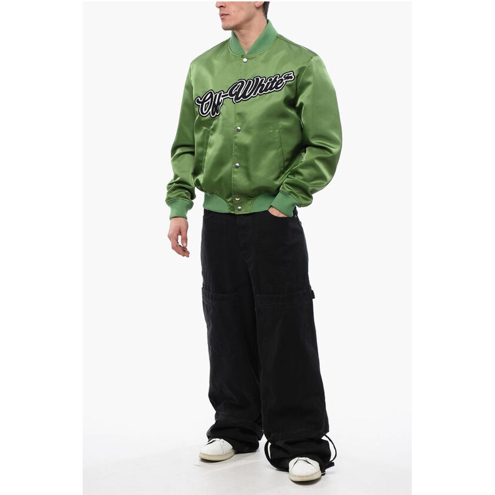Nylon WILLOW Bomber Jacket with Front Logo