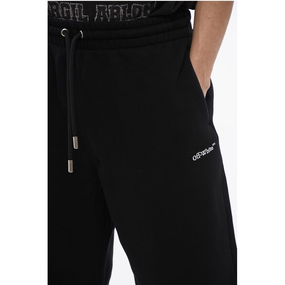 Brushed Cotton BANDANA Embroidered Jogger Shorts