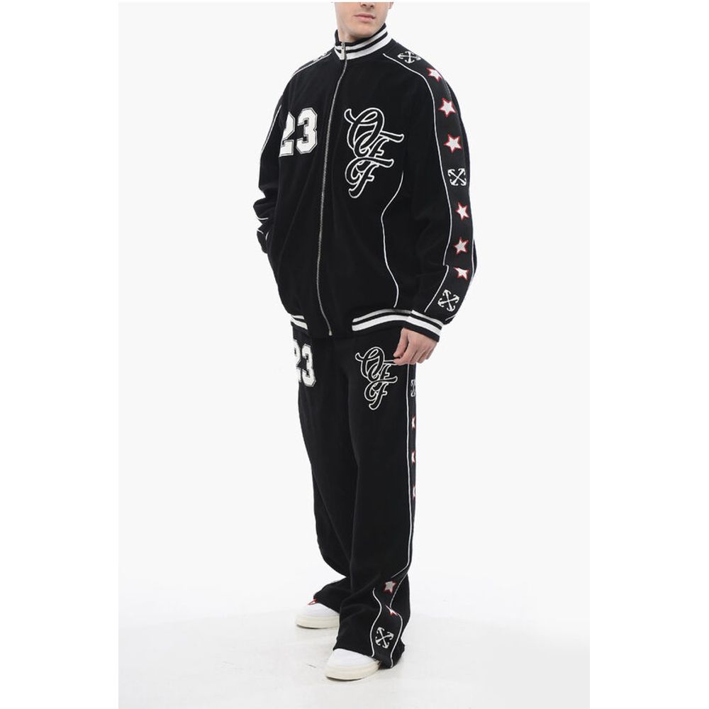 Terry NATLOVER VARSITY Track Sweatshirt with Tape Detail