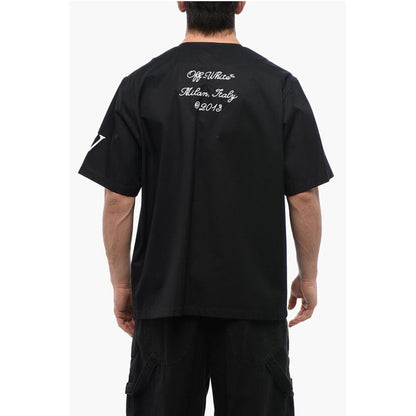 Cotton BASEBALL Shirt with Embroidered Logo