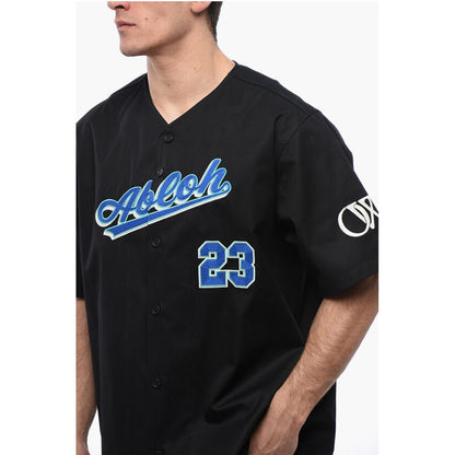 Cotton BASEBALL Shirt with Embroidered Logo